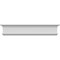 Ekena Millwork 116" Bottom Width x 120 3/8" Top Width x 8 5/8"H x 3/8"P Bedford Crosshead CRH09X116BE - alternate 1